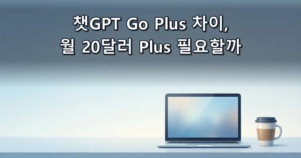 챗GPT Go Plus 차이, 월 20달러 Plus 필요할까