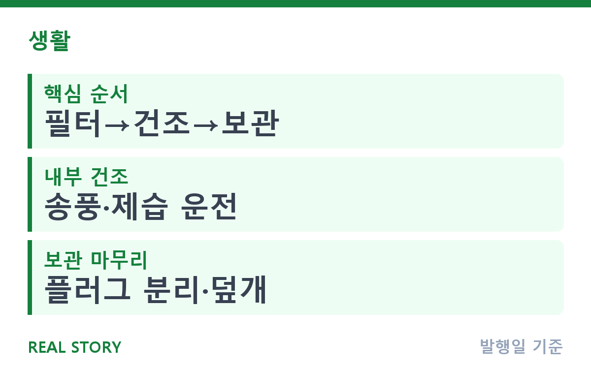에어컨 끝물 청소와 시즌오프 보관, 시기와 순서 핵심 정보